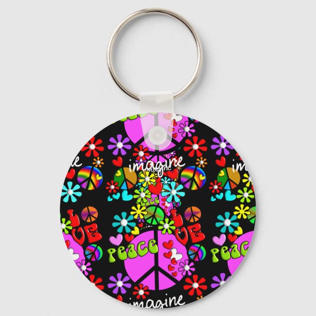 Porte-clés Imaginez l'étoile de la Paix (Recto)