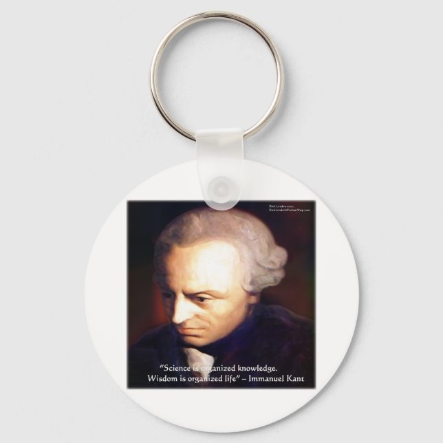 Porte-clés Immanuel Kant Science Vs Knowledge Quote Gifts (Recto)