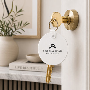 Porte-clés Immobilier Étiquette de Cadeau de Clô