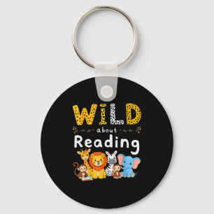Porte-clés Impression d'animal lit un personnage de livre enf