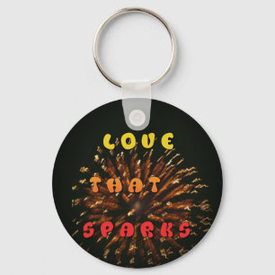 Porte-clés Impression d'art abstrait Love That Sparks Design