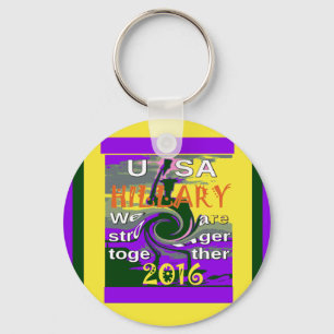 Porte-clés Impression d'art abstrait Vintage USA Plus forts e