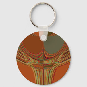 Porte-clés Impression d'art contemporain africain traditionne