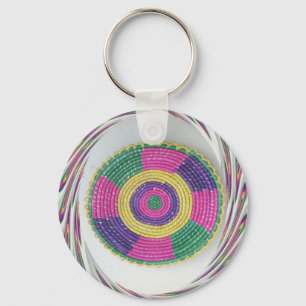 Porte-clés Impression d'art Tourbillon Tissé