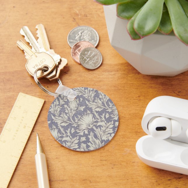 Porte-clés Impression de papier peint Horn Poppy de William M (Bureau)