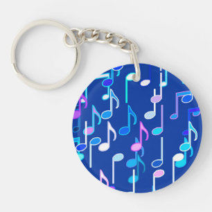 Porte-clés Impression musicale - indigo blue, multi