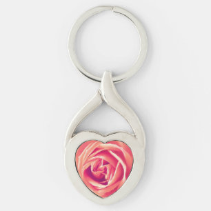 Porte-clés Impression rose corail