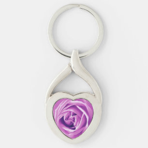 Porte-clés Impression rose lilas