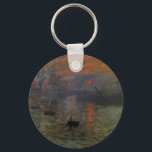 Porte-clés Impression Sunrise par Claude Monet, Art Vintage<br><div class="desc">Impression, Sunrise (1872) de Claude Monet est une vintage impressionnisme de peinture marine d'art. La position du soleil semble qu'il pourrait aussi être un coucher de soleil. Un paysage maritime au port du Havre, France avec plusieurs bateaux au premier plan au lever du soleil. À propos de l'artiste : Claude...</div>