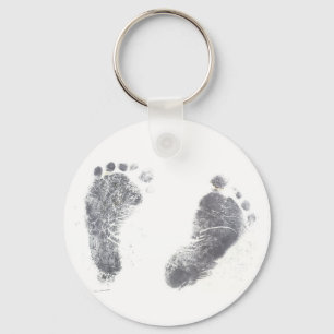 Porte-clés Impressions de pieds pour bébés