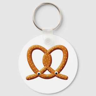 Porte-clés Imprimantes de dessin Cute Pretzel