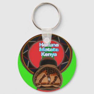 Porte-clés Imprimer Hakuna Matata Kenya Art