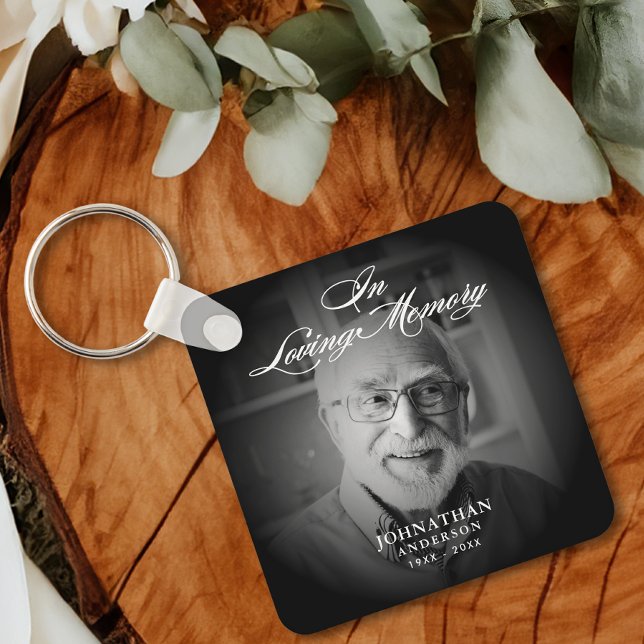 Porte-clés In Love Memory Modern Memorial Keepsaké photo (Créateur téléchargé)