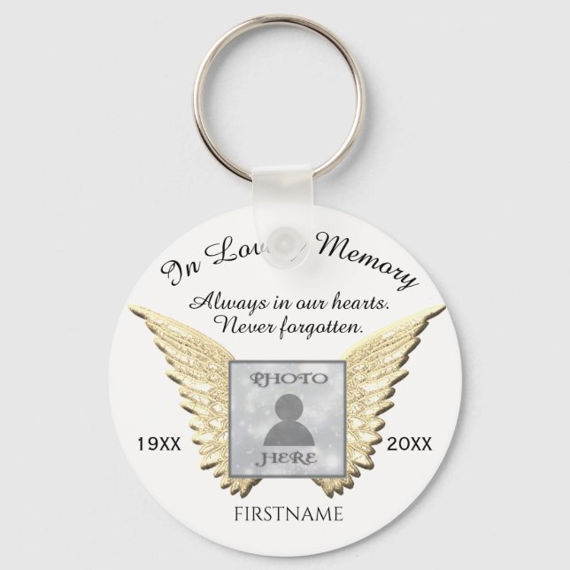 Porte-clés In Loving Memory Add Photo  Keychain (Recto)