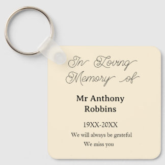 Porte-clés In Loving memory of name funeral memory keepsake