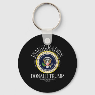 Porte-clés Inauguration 2025 du président Trump 47th Washin