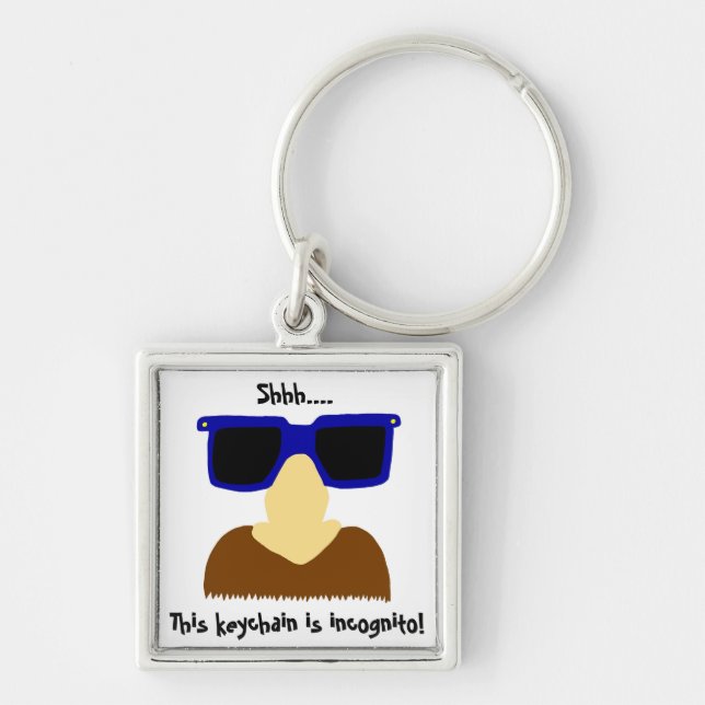 Porte-clés Incognito Moustache & Porte - clé de lunettes (Devant)