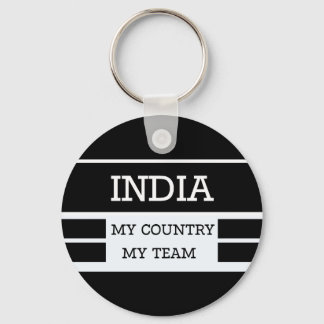 Porte-clés Inde Mon Pays Mon Équipe Concept