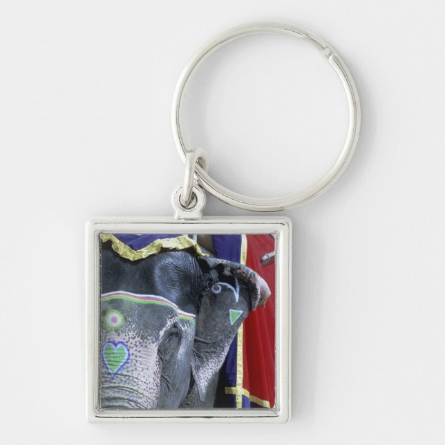 Porte-clés Inde, Rajasthan, Jaipur. Le fort d'Amber. (Devant)