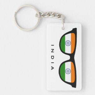 Porte-clés India Shades porte - clé de texte et de couleur pe