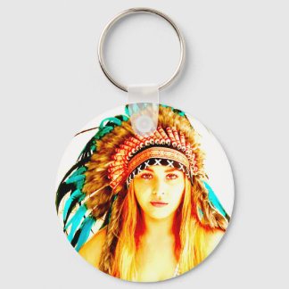 Porte-clés Indian warrior