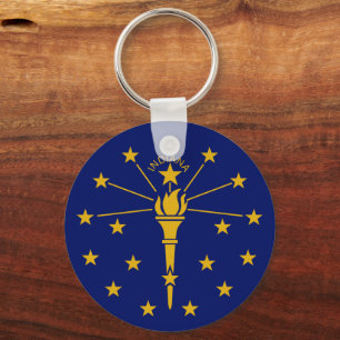 Porte-clés Indiana Flag & vacances Indiana, patriotes / sport