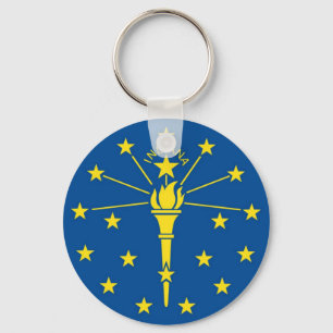 Porte-clés Indiana Official State Flag