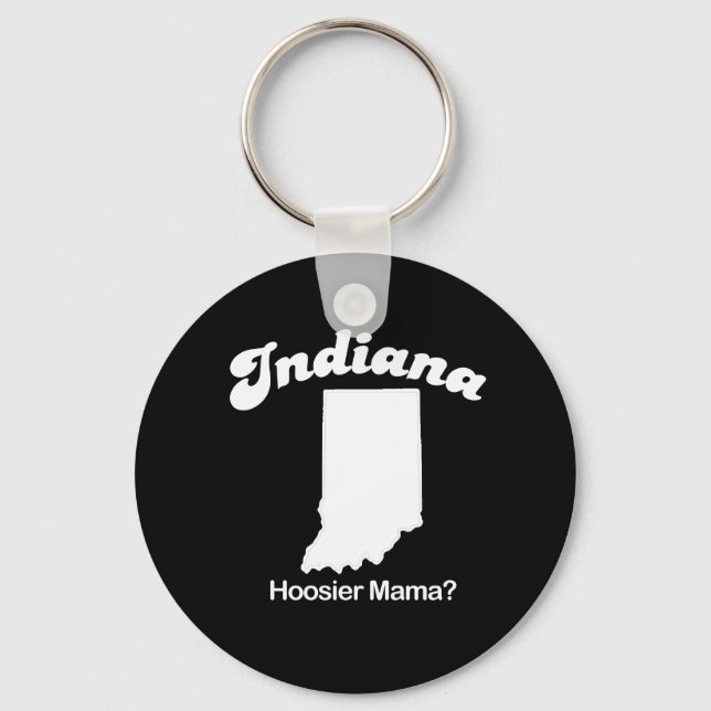 Porte-clés Indiana - T-shirt Hoosier Mama (Recto)