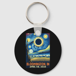 Porte-clés Indiana Total Solar Eclipse 2024 Nuit étoilée