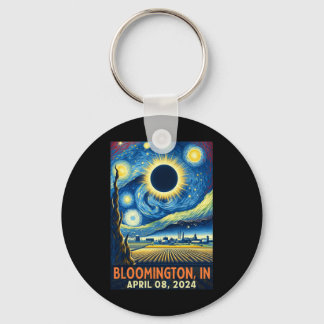 Porte-clés Indiana Total Solar Eclipse 2024 Nuit étoilée