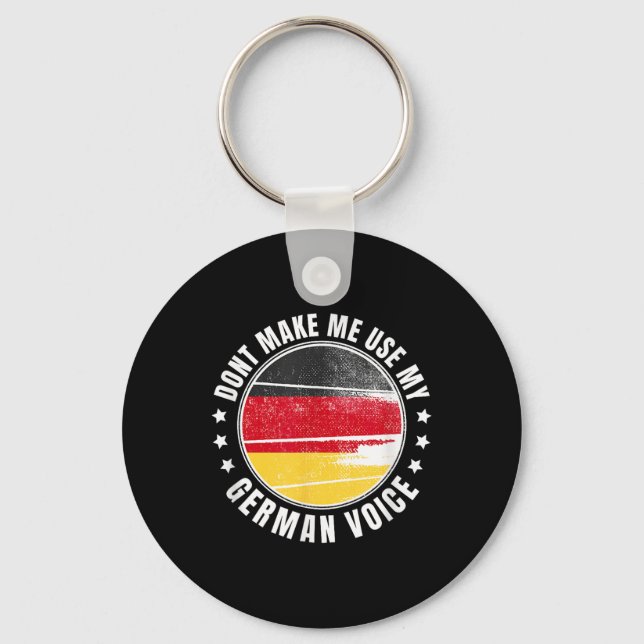 Porte-clés Indicateur Allemand _ _ Ne Me Faites Pas Utiliser  (Recto)