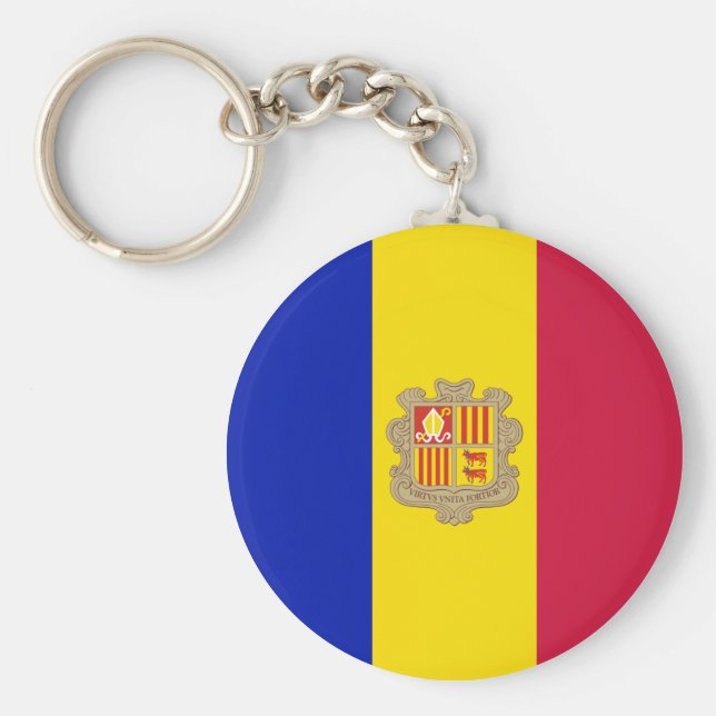 Porte-clés Indicateur Andorre (Devant)