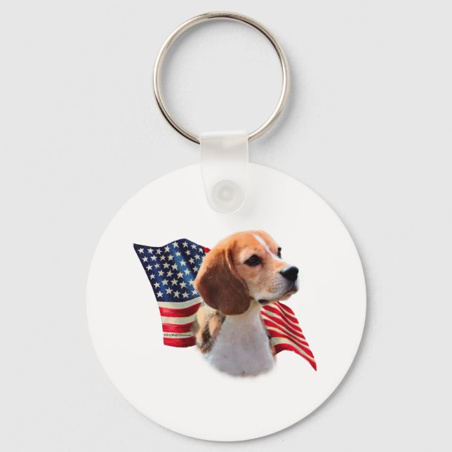 Porte-clés Indicateur beagle (Recto)