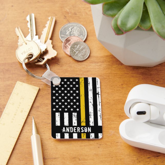 Porte-clés Indicateur De Ligne D'Or Mince Russe Dispatcher Pe (Bureau)