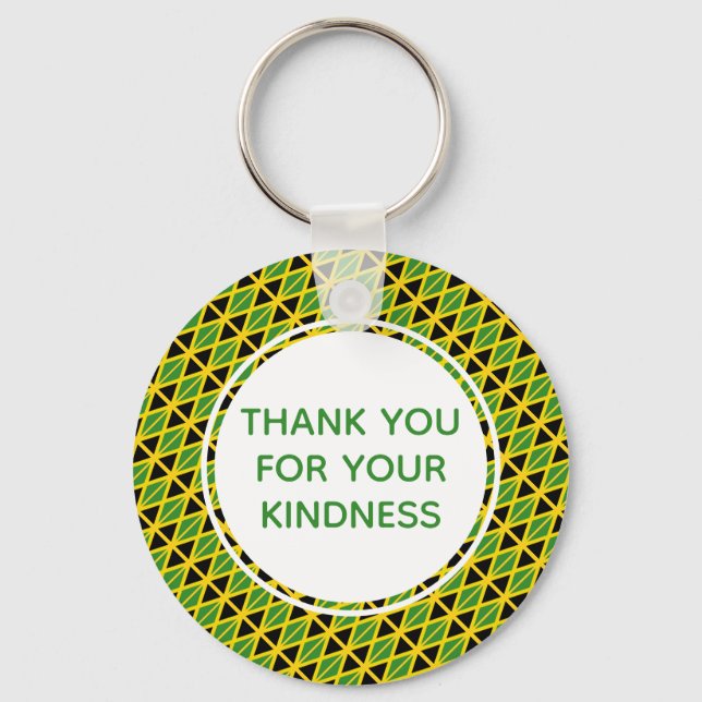 Porte-clés Indicateur Jamaïque personnalisé (Recto)