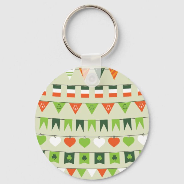 Porte-clés indicateur Jour de la Saint Patrick (Recto)