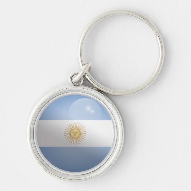 Porte-clés Indicateur rond argentin (Devant)