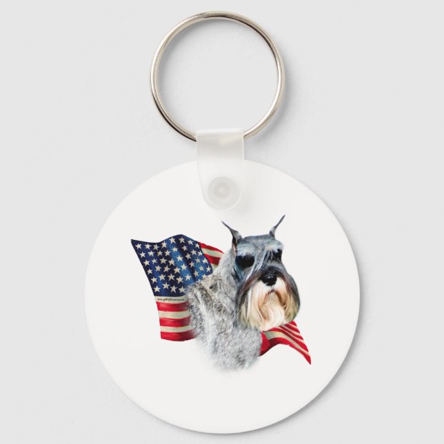Porte-clés Indicateur Schnauzer standard (Recto)