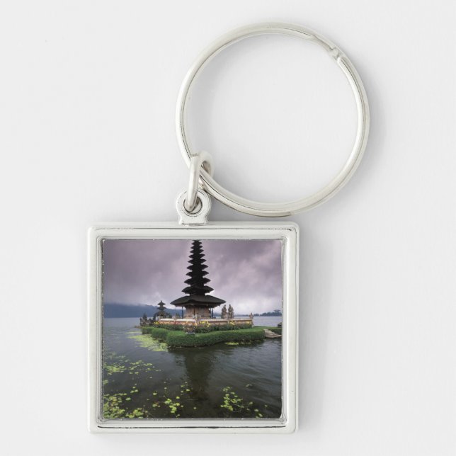 Porte-clés Indonésie, Bali, temple d'Ulun Danu. (Devant)