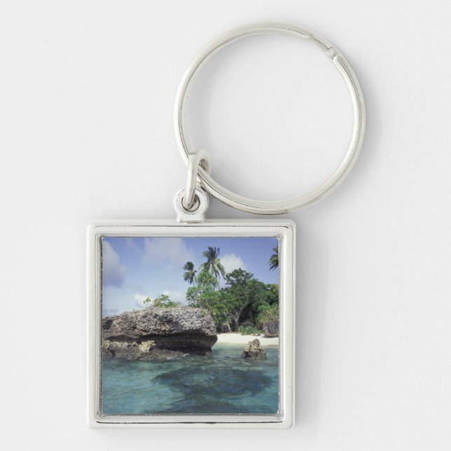 Porte-clés Indonésie. Formations rocheuses le long du rivage (Devant)