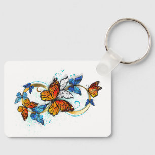 Porte-clés Infini de papillons monarques