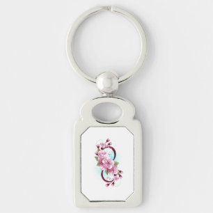 Porte-clés Infinité avec les fleurs Sakura