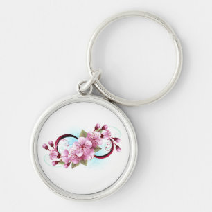 Porte-clés Infinité avec les fleurs Sakura