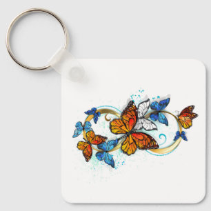 Porte-clés Infinité de papillons monarques