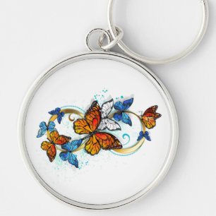 Porte-clés Infinité de papillons monarques