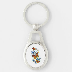 Porte-clés Infinité de papillons monarques