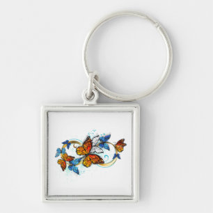 Porte-clés Infinité de papillons monarques
