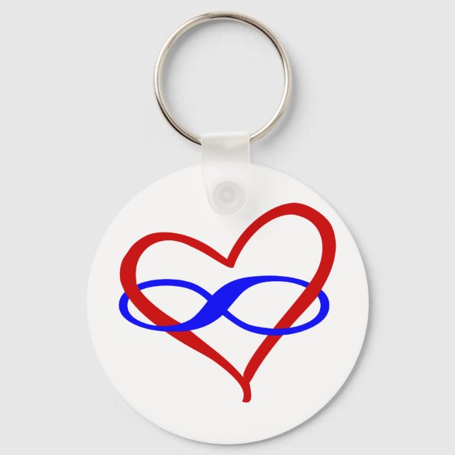 Porte-clés Infinité du coeur polaire (Recto)