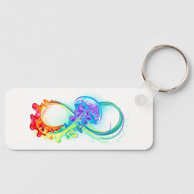 Porte-clés Infinity with Rainbow Jellyfish (Recto)