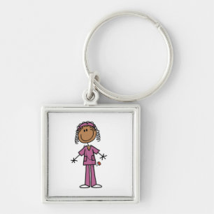 Porte-clés Infirmière afro-américaine